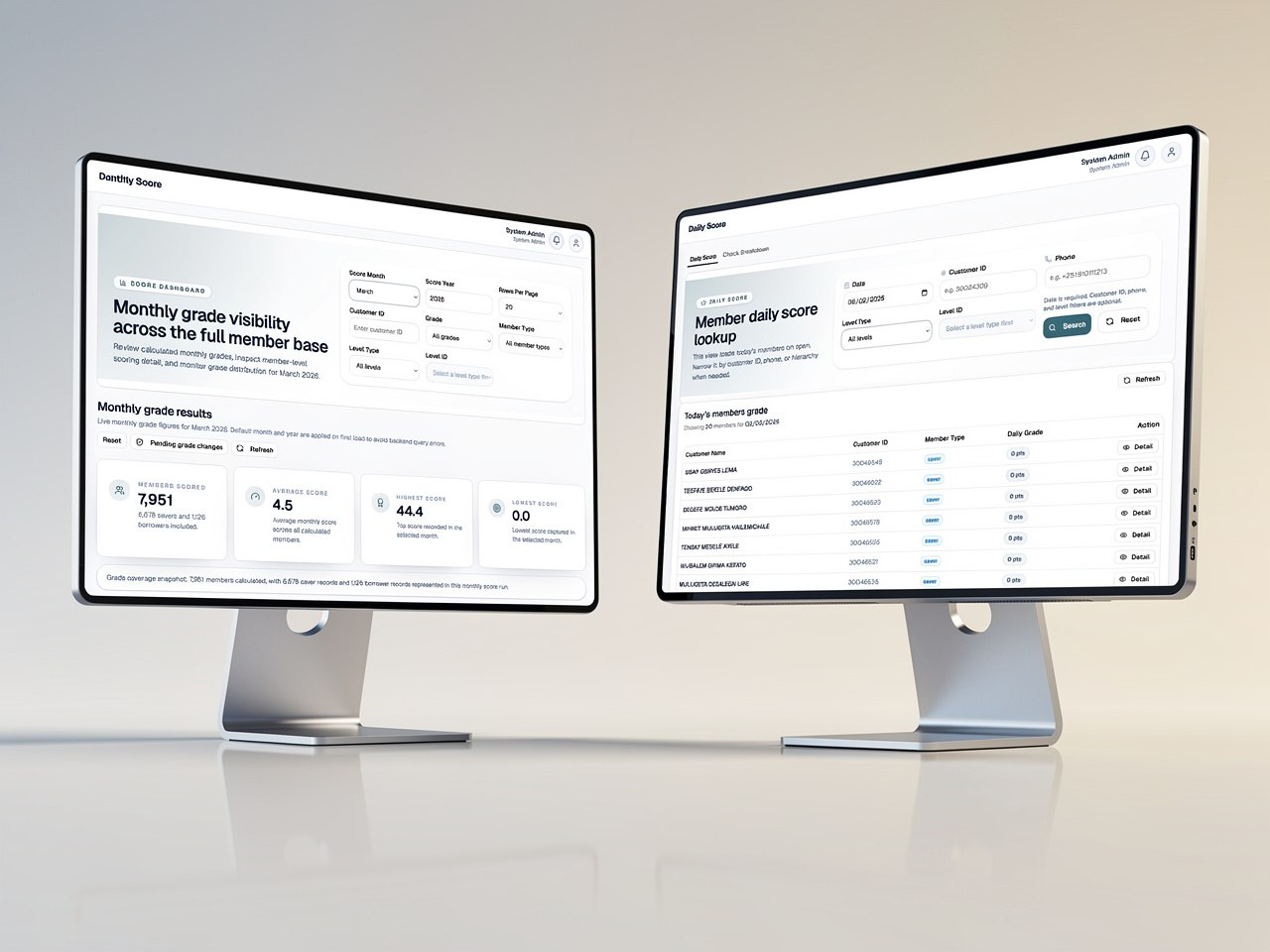 Member Performance Tracking